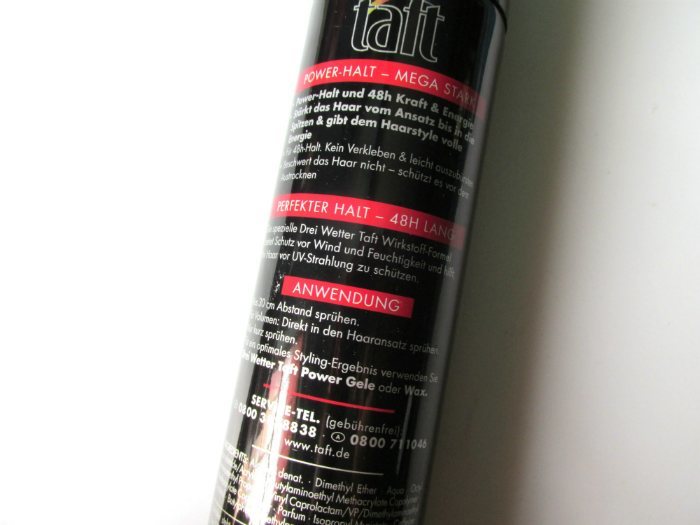 Schwarzkopf Professional Taft Power Hair Lacquer Hair Styler Review