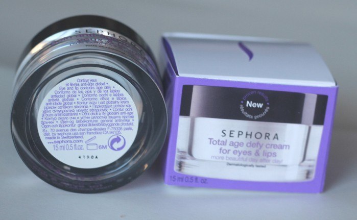 Sephora Collection Total Age Defy Cream for Eyes & Lips Review13