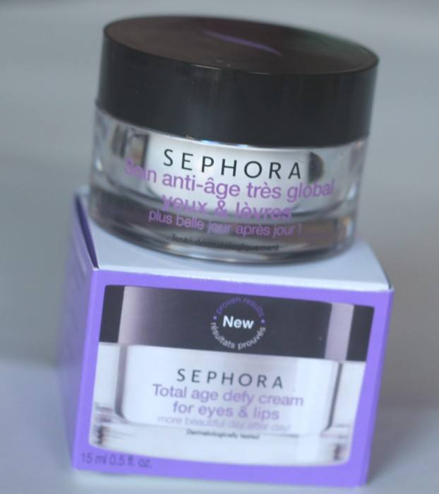 Sephora Collection Total Age Defy Cream for Eyes & Lips Review14