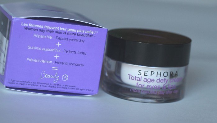 Sephora Collection Total Age Defy Cream for Eyes & Lips Review3