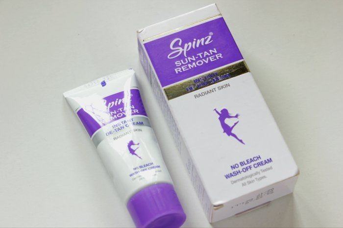 Spinz Sun-Tan Remover Instant De-Tan Cream Review4