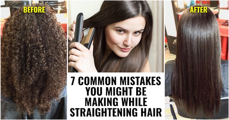 Straightening Hair Mistakes