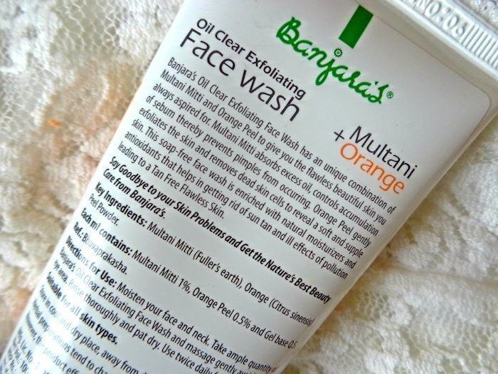 Banjara’s Multani + Orange Oil Clearing Exfoliating Face Wash Review 2