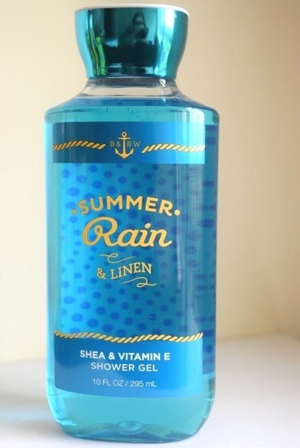 Bath and Body Works Summer Rain and Linen Shower Gel
