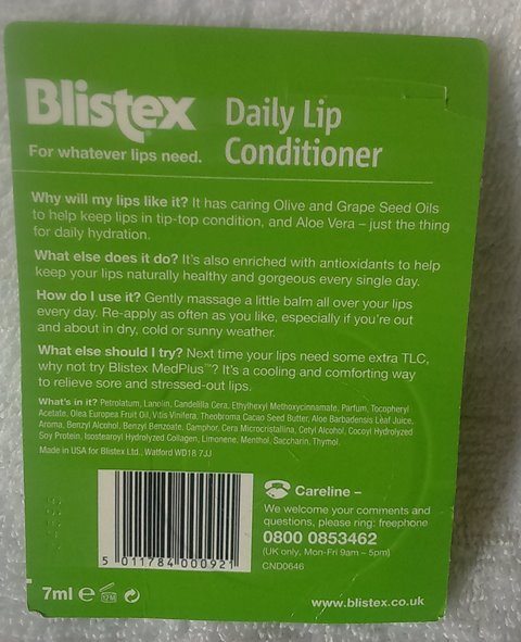 Blistex Daily Lip Conditioner Lipbalm with SPF 15 (7)