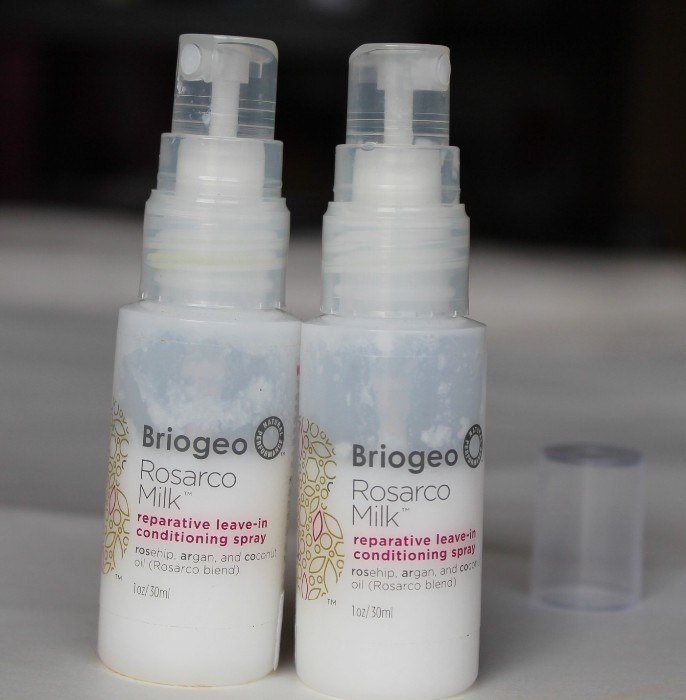 Briogeo Rosarco Milk Reparative Leave-In Conditioning Spray Review8
