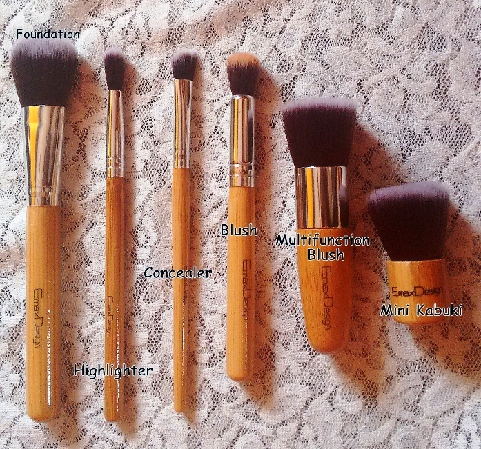 EmaxDesign MB116 Makeup Brush Set Review5