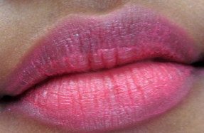 Dark pink lips