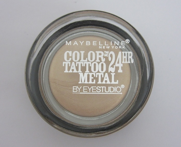 Maybelline Eye Studio Barely Blended Color Tattoo Metal 24HR Eyeshadow Review1