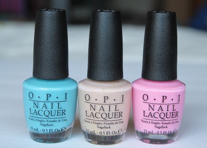 OPI Can't Find My Czechbook, Samoan Sand, Pink-ing Of You Nail Lacquer Review12