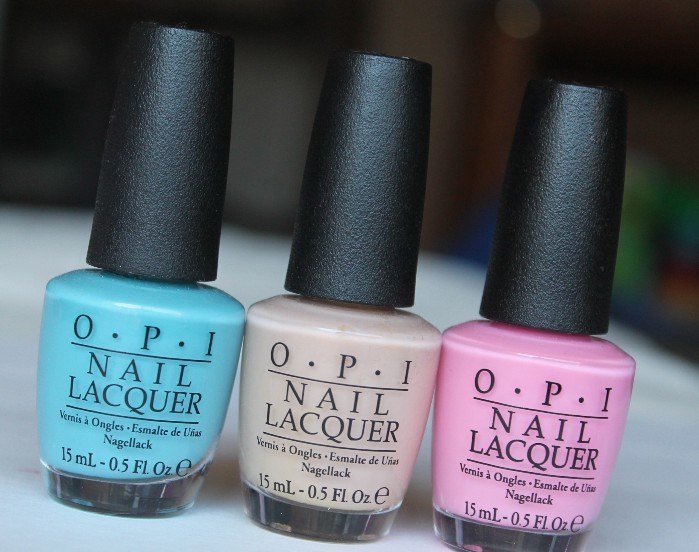 OPI Can't Find My Czechbook, Samoan Sand, Pink-ing Of You Nail Lacquer Review5