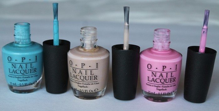 OPI Can't Find My Czechbook, Samoan Sand, Pink-ing Of You Nail Lacquer Review8