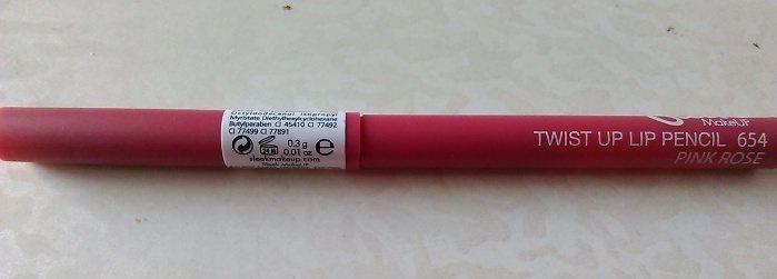Sleek MakeUp #654 Pink Rose Twist Up Lip Pencil Review