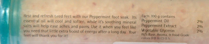 The Nature’s Co. Peppermint Foot Soak