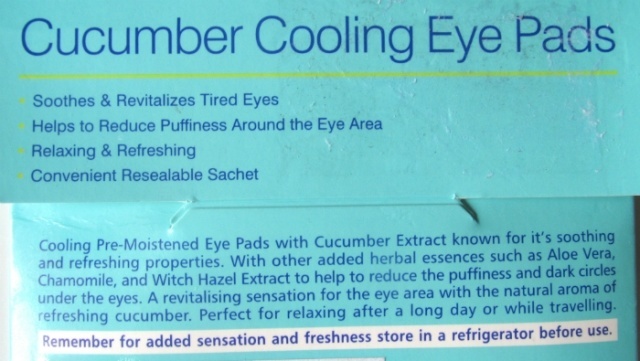 Beauty Formulas Cucumber Cooling Eye Pads 3