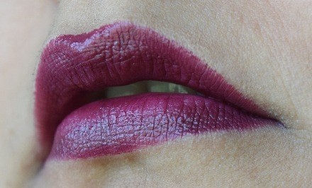 Wine stained lips