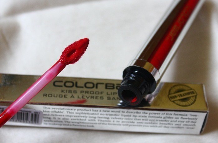 Colorbar 001 Hollywood Kiss Proof Lip Stain Review4