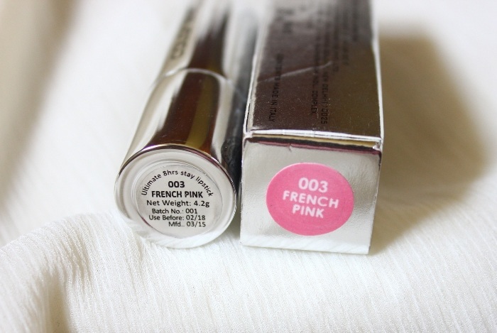 Colorbar pink lipstick