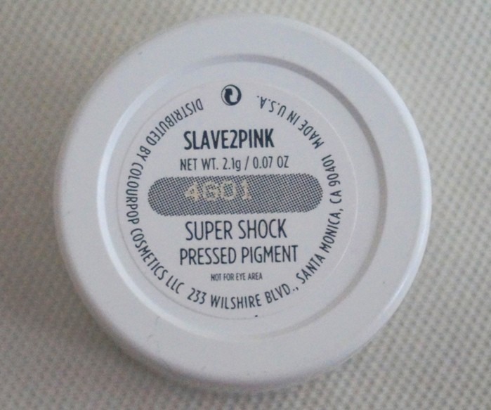 ColourPop Cosmetics Slave2Pink Super Shock Pressed Pigment Review2