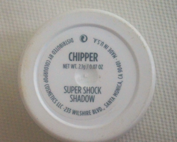 ColourPop Cosmetics Super Shock Shadow in Chipper, Dare Review1