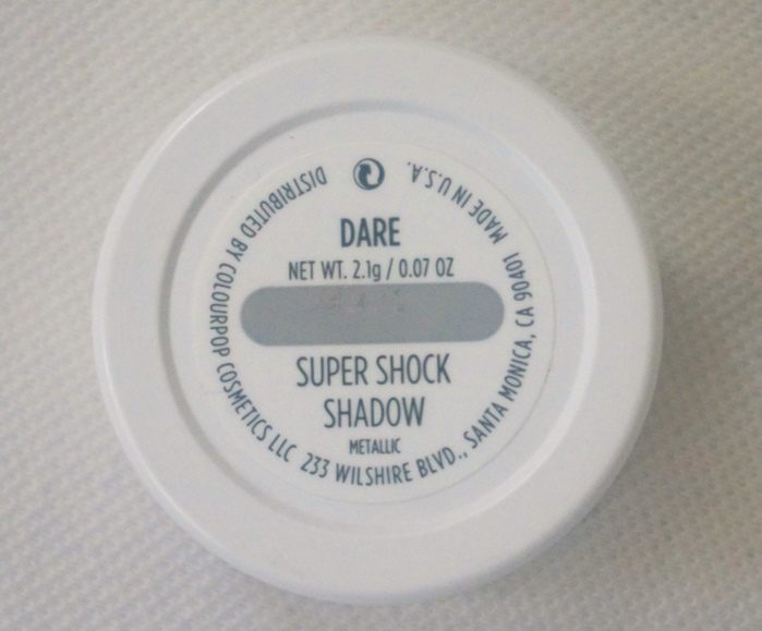 ColourPop Cosmetics Super Shock Shadow in Chipper, Dare Review8