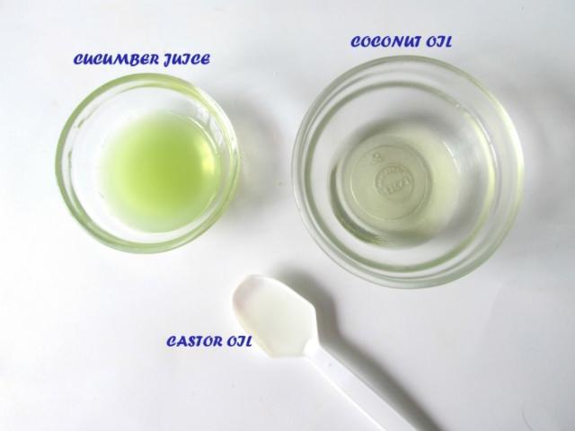 DIY Homemade makeup remover with cucumber and coconut oil 2
