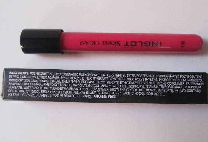 Inglot #108 Sleeks Cream Lip Paint Review