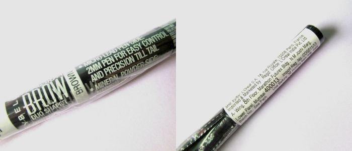 Maybelline Fashion Brow Duo Shaper Pencil Brown Review1