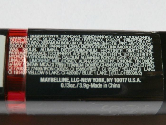 Maybelline M202 Firecracker Red Color Show Lipstick Review2