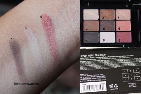 NYX Merci Beaucoup Love In Paris Eye Shadow Palette Review15