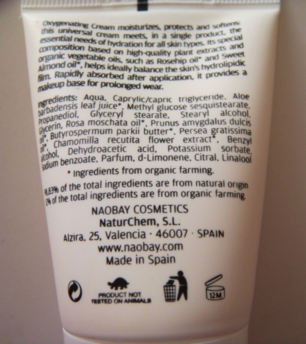 Naobay Natural and Organic Oxygenating Cream Moisturizing Review2