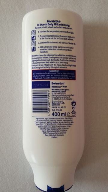 Nivea Honey and Milk In Shower Body Lotion 2