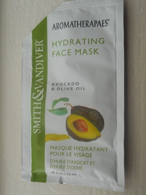 Smith and Vandiver Aromatherapaes Avocado and Olive Oil Hydrating Face Mask