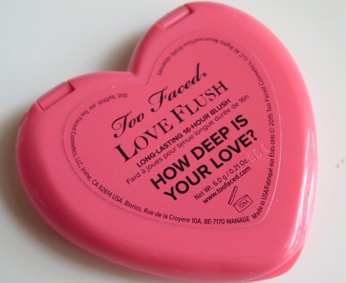 Too Faced How Deep Is Your Love Love Flush Long-Lasting 16-Hour Blush Review5
