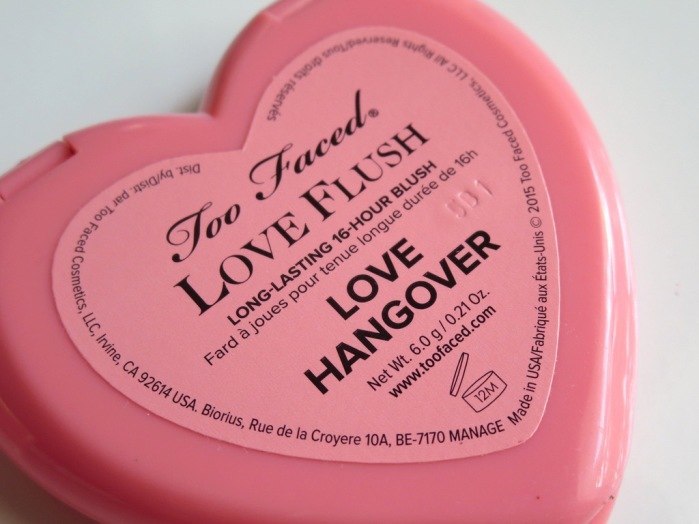 Too Faced Love Hangover Love Flush Long-Lasting 16-Hour Blush Review4