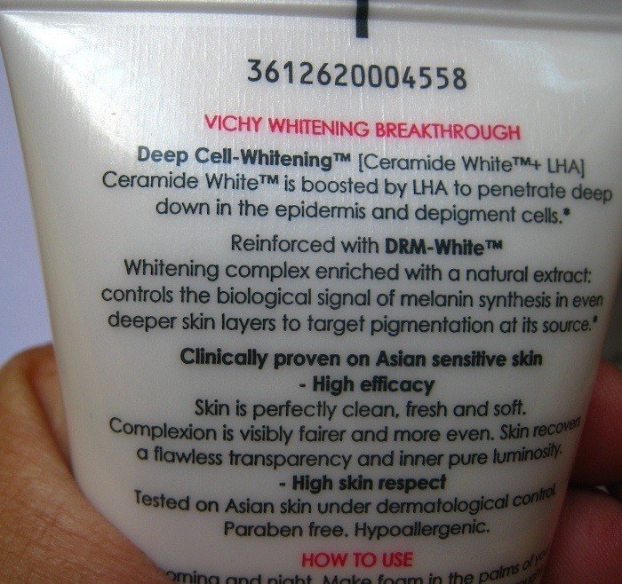 Vichy Ideal White Brightening Deep Cleansing Foam Review1