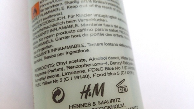 H&M No Acetone Nail Polish Remover 3