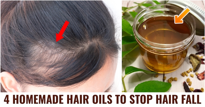Homemade hair oils