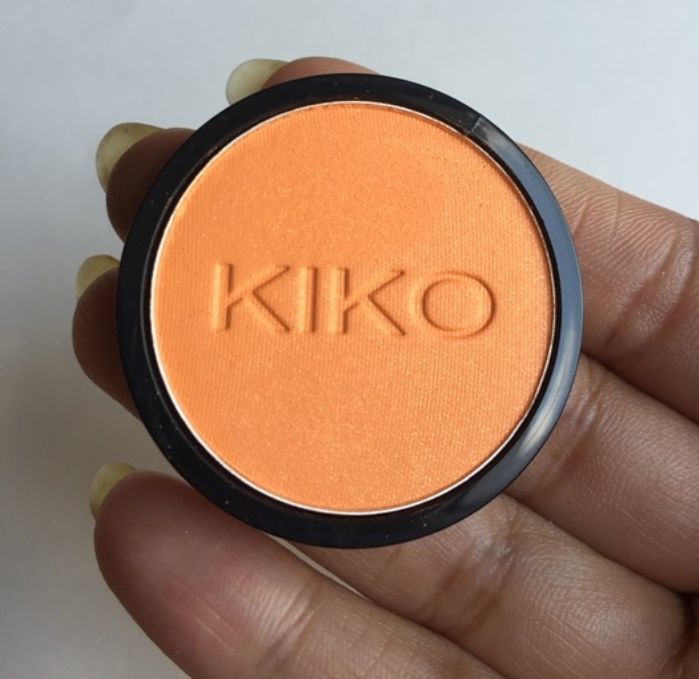 KIKO #206 Sparkling Orange Infinity Eyeshadow Review6