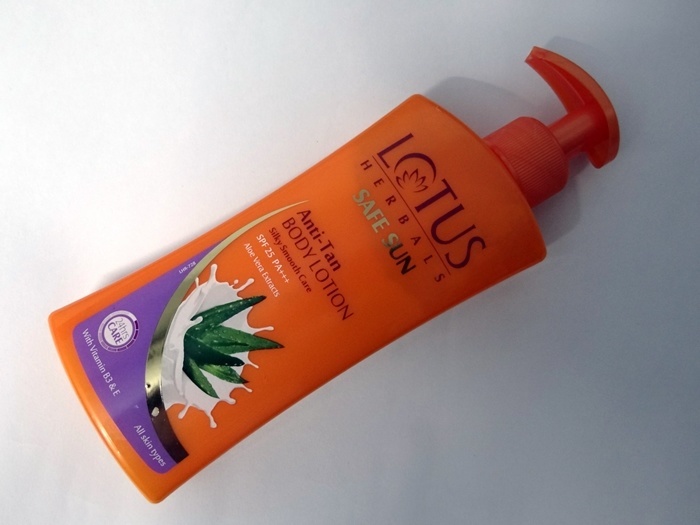 Lotus Herbals Safe Sun Anti-Tan Body Lotion