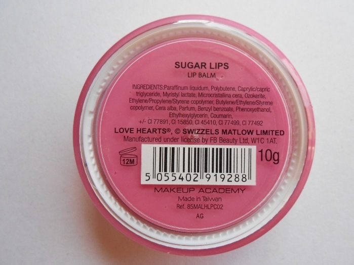 MUA Sugar Lips Love Hearts Lip Balm Review2