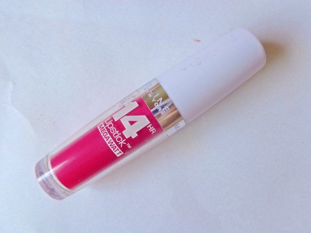 Maybelline Flash of Fuchsia Superstay 14hr Megawatt Lipstick 3