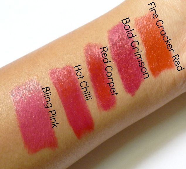 Maybelline Red Carpet Color Show Creamy Matte Lip Color swatches