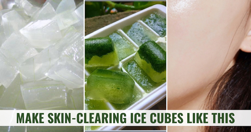 Skin clearing ice cubes