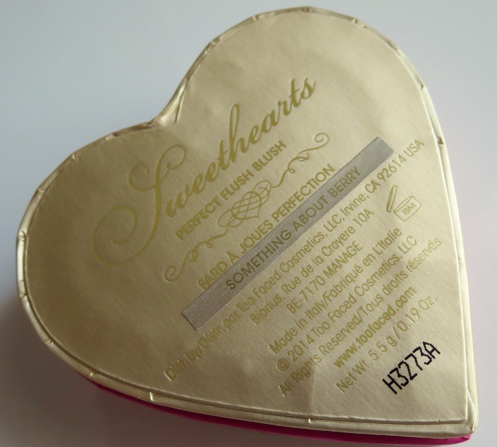 Too Faced Sweethearts Something About Berry Perfect Flush Blush