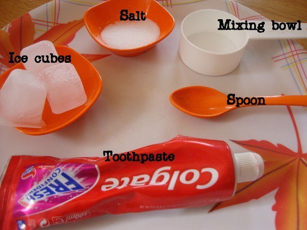 Toothpaste face pack for whiteheads