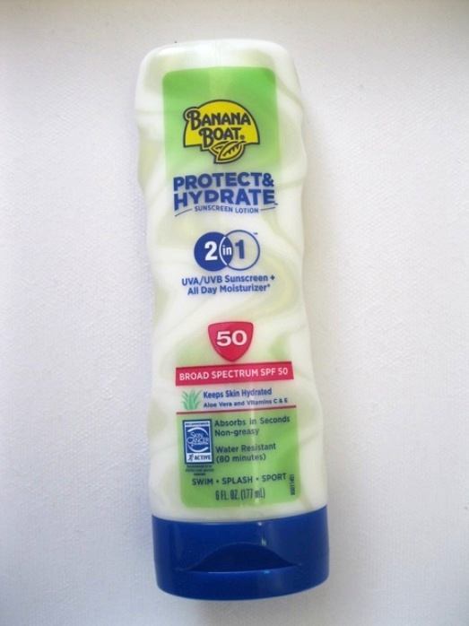 Banana Boat Protect and Hydrate 2 in 1 Sunscreen Lotion SPF 50 Review
