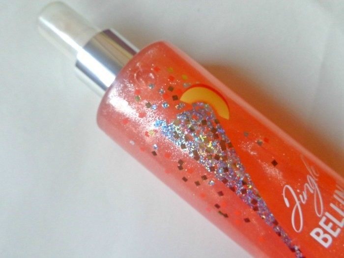 Bath and Body Works Jingle Bellini Shimmer Mist Review packaging