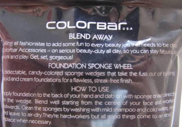 Colorbar Blend Away Foundation Sponge Wheel Review1
