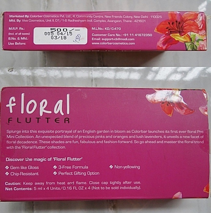Colorbar Floral Flutter Nail Lacquer Pro Kit Review2